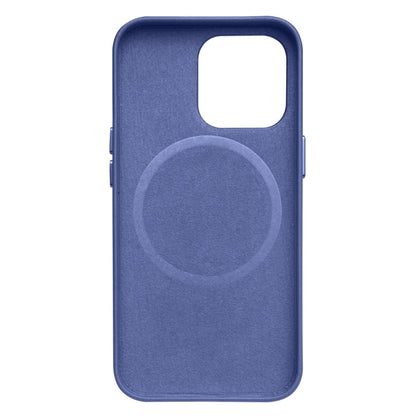 For iPhone 13 Pro QIALINO Nappa Cowhide MagSafe Magnetic Protective Case (Blue) - iPhone 13 Pro Cases by QIALINO | Online Shopping South Africa | PMC Jewellery | Buy Now Pay Later Mobicred