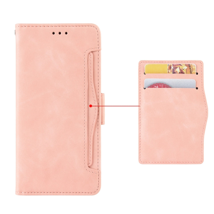 For Doogee N40 Pro Skin Feel Calf Pattern Horizontal Flip Leather Case with Holder & Card Slots & Photo Frame(Pink) - More Brand by PMC Jewellery | Online Shopping South Africa | PMC Jewellery | Buy Now Pay Later Mobicred
