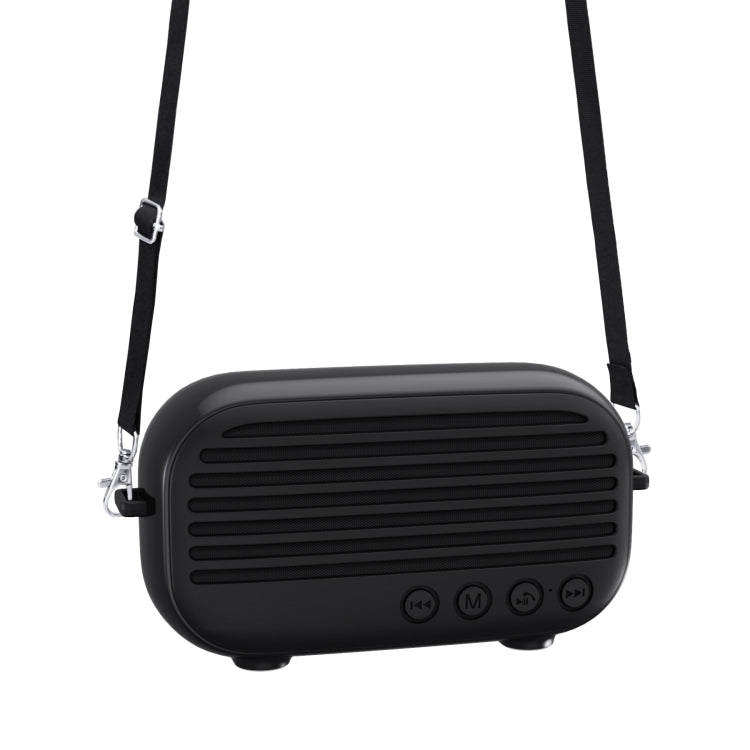 New Rixing NR-3000M Bluetooth 5.0 Portable Karaoke Wireless Bluetooth Speaker with Microphone & Shoulder Strap(Black) - Desktop Speaker by NewRixing | Online Shopping South Africa | PMC Jewellery | Buy Now Pay Later Mobicred