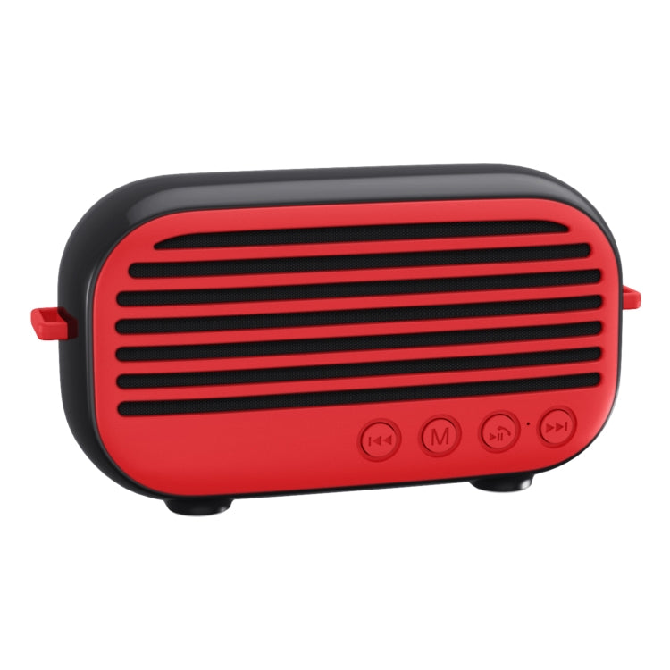 New Rixing NR-3000M Bluetooth 5.0 Portable Karaoke Wireless Bluetooth Speaker with Microphone & Shoulder Strap(Red) - Desktop Speaker by NewRixing | Online Shopping South Africa | PMC Jewellery | Buy Now Pay Later Mobicred