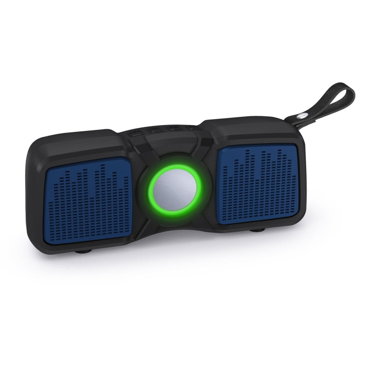 New Rixing NR-9011 Bluetooth 5.0 Portable Outdoor Wireless Bluetooth Speaker(Blue) - Desktop Speaker by NewRixing | Online Shopping South Africa | PMC Jewellery | Buy Now Pay Later Mobicred