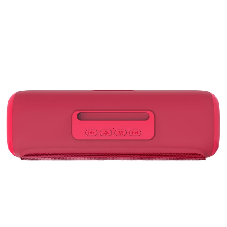 NewRixing NR-2027 TWS Long Bar Shaped Bluetooth Speaker with Mobile Phone Holder(Red) - Desktop Speaker by NewRixing | Online Shopping South Africa | PMC Jewellery | Buy Now Pay Later Mobicred