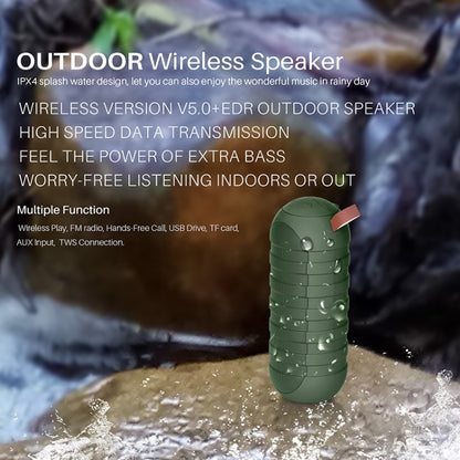 NewRixing NR-3025 TWS Outdoor Portable Splashproof Bluetooth Speaker with Flashlight Function(Black) - Desktop Speaker by NewRixing | Online Shopping South Africa | PMC Jewellery | Buy Now Pay Later Mobicred