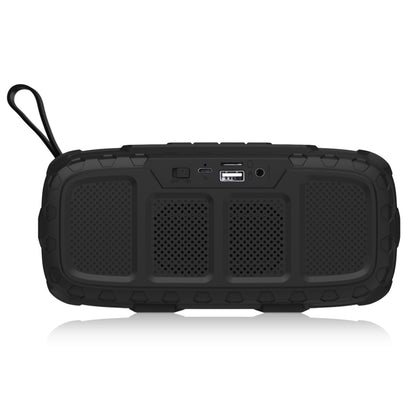 NewRixing NR-5018 Outdoor Portable Bluetooth Speaker, Support Hands-free Call / TF Card / FM / U Disk(Black+Red) - Desktop Speaker by NewRixing | Online Shopping South Africa | PMC Jewellery | Buy Now Pay Later Mobicred