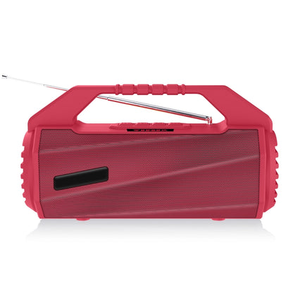 NewRixing NR-4025FM with Screen Outdoor Splash-proof Water Portable Bluetooth Speaker, Support Hands-free Call / TF Card / FM / U Disk(Red) - Desktop Speaker by NewRixing | Online Shopping South Africa | PMC Jewellery | Buy Now Pay Later Mobicred