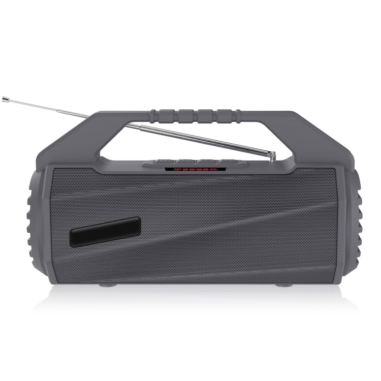 NewRixing NR-4025FM with Screen Outdoor Splash-proof Water Portable Bluetooth Speaker, Support Hands-free Call / TF Card / FM / U Disk(Grey) - Desktop Speaker by NewRixing | Online Shopping South Africa | PMC Jewellery | Buy Now Pay Later Mobicred