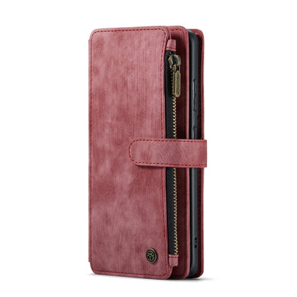 For Samsung Galaxy S21 Ultra 5G CaseMe-C30 PU + TPU Multifunctional Horizontal Flip Leather Case with Holder & Card Slot & Wallet & Zipper Pocket(Red) - Galaxy S21 Ultra 5G Cases by CaseMe | Online Shopping South Africa | PMC Jewellery | Buy Now Pay Later Mobicred