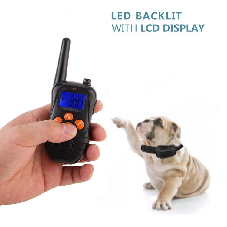 998DC Bark Stopper Remote Control Electric Shock Collar Dog Training Device, Plug Type:EU Plug - free shipping - PMC TechLife - Order now!