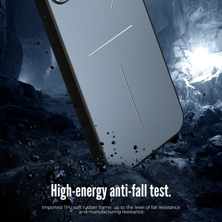 For iPhone 12 R-JUST RJ-52 3-Line Style Metal TPU Shockproof Protective Case(Silver) - iPhone 12 / 12 Pro Cases by R-JUST | Online Shopping South Africa | PMC TechLife | Buy Now Pay Later Mobicred