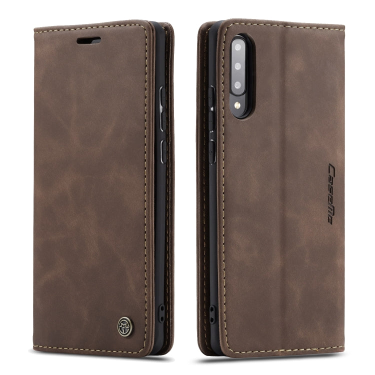 For Galaxy A70s CaseMe-013 Multifunctional Horizontal Flip Leather Case with Card Slot & Holder & Wallet(Coffee) - Galaxy Phone Cases by CaseMe | Online Shopping South Africa | PMC Jewellery | Buy Now Pay Later Mobicred