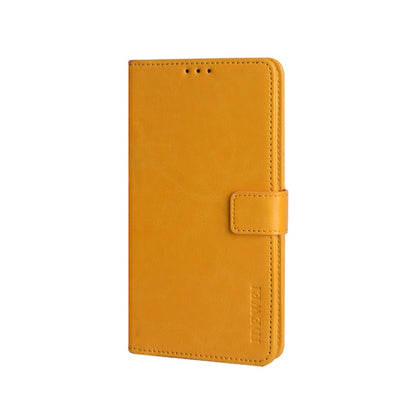 For UMIDIGI A11 Pro Max idewei Crazy Horse Texture Horizontal Flip Leather Case with Holder & Card Slots & Wallet(Yellow) - More Brand by idewei | Online Shopping South Africa | PMC Jewellery | Buy Now Pay Later Mobicred