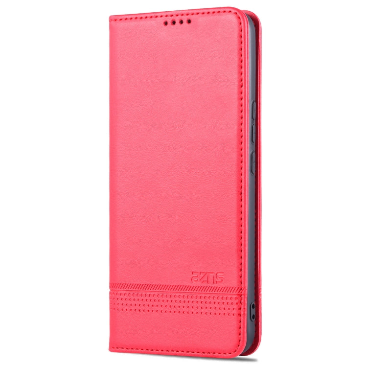 For U-MAGIC 30e AZNS Magnetic Calf Texture Horizontal Flip Leather Case with Card Slots & Holder & Wallet(Red) - More Brand by AZNS | Online Shopping South Africa | PMC Jewellery | Buy Now Pay Later Mobicred