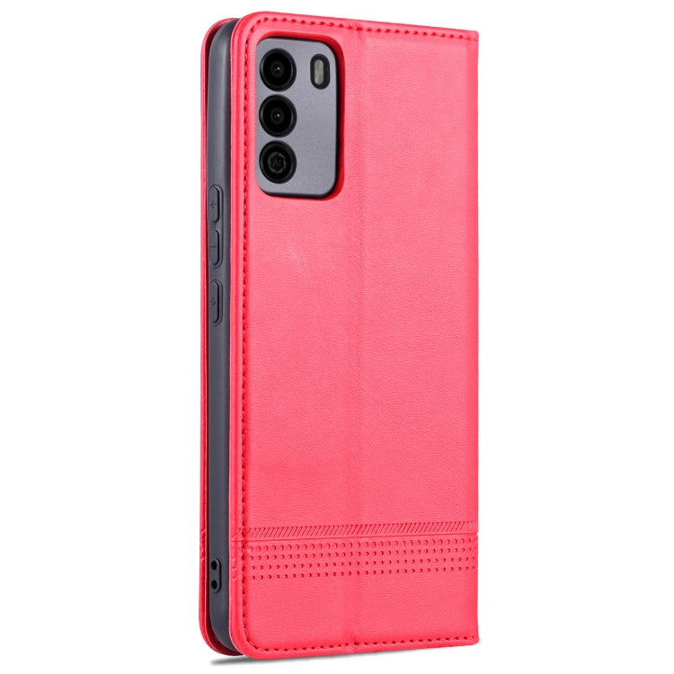 For U-MAGIC 30e AZNS Magnetic Calf Texture Horizontal Flip Leather Case with Card Slots & Holder & Wallet(Red) - More Brand by AZNS | Online Shopping South Africa | PMC Jewellery | Buy Now Pay Later Mobicred