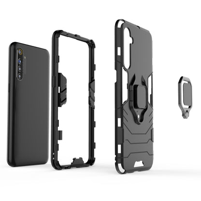 For OPPO Realme XT & K5 Shockproof PC + TPU Protective Case with Magnetic Ring Holder(Black) - Realme Cases by PMC Jewellery | Online Shopping South Africa | PMC Jewellery | Buy Now Pay Later Mobicred