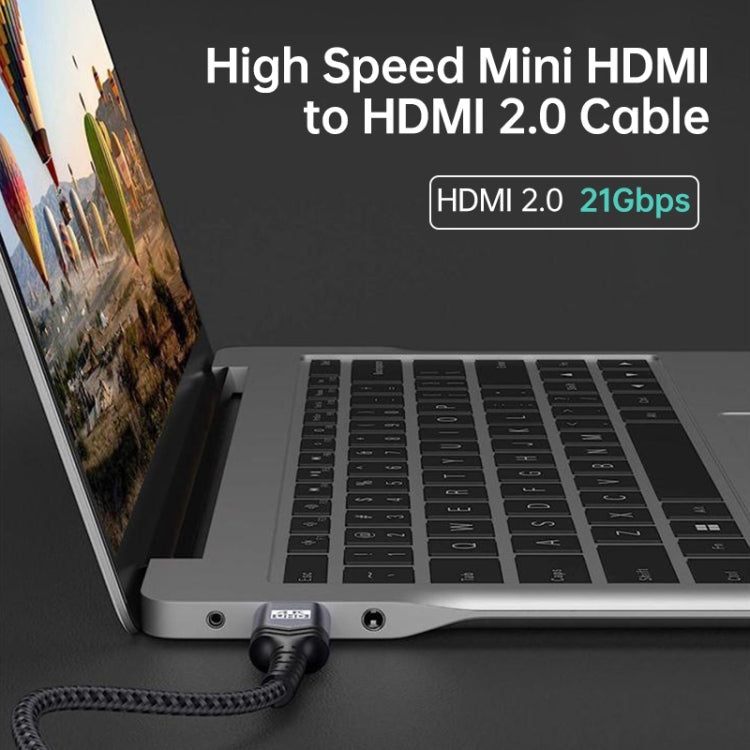 HDMI 2.0 Male to HDMI 2.0 Male 4K Ultra-HD Braided Adapter Cable, Cable Length:15m(Grey) - Cable by PMC Jewellery | Online Shopping South Africa | PMC Jewellery | Buy Now Pay Later Mobicred