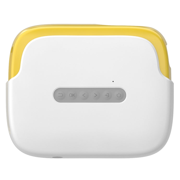 DR-860 1920x1080 1000 Lumens Portable Home Theater LED Projector, Plug Type:EU Plug(Yellow  White) - LED Projector by PMC Jewellery | Online Shopping South Africa | PMC Jewellery | Buy Now Pay Later Mobicred