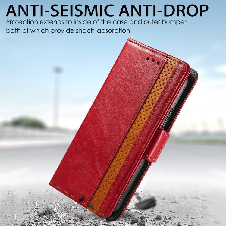 For Doogee N40 Pro CaseNeo Splicing Dual Magnetic Buckle Leather Case with Holder & Card Slots & Wallet(Red) - More Brand by PMC Jewellery | Online Shopping South Africa | PMC Jewellery | Buy Now Pay Later Mobicred