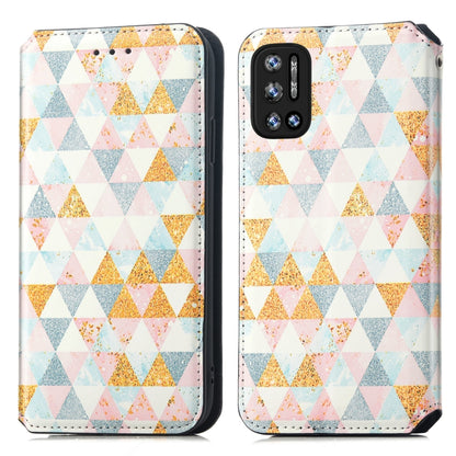 For Doogee N40 Pro CaseNeo Colorful Magnetic Leather Case with Holder & Card Slot & Wallet(Rhombus) - More Brand by PMC Jewellery | Online Shopping South Africa | PMC Jewellery | Buy Now Pay Later Mobicred