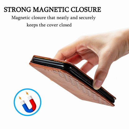 For Doogee N40 Pro Cubic Grid Pressed Horizontal Flip Magnetic Leather Case with Holder & Card Slots & Wallet(Brown) - More Brand by PMC Jewellery | Online Shopping South Africa | PMC Jewellery | Buy Now Pay Later Mobicred