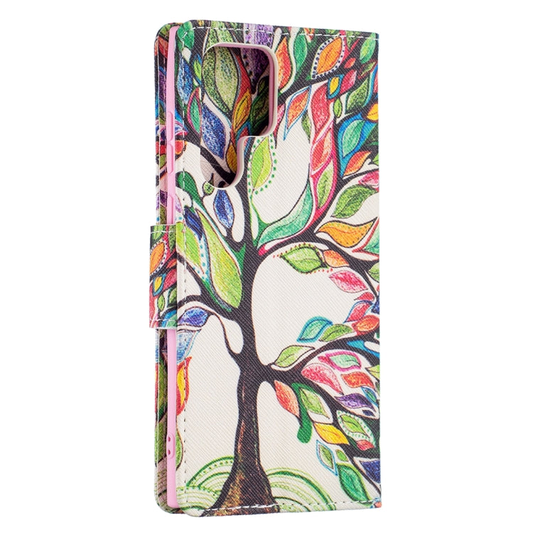 For Samsung Galaxy S22 Ultra 5G Colored Drawing Pattern Horizontal Flip Phone Leather Case with Holder & Card Slots & Wallet(Tree Life) - Galaxy S22 Ultra 5G Cases by PMC Jewellery | Online Shopping South Africa | PMC Jewellery