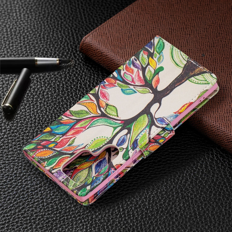 For Samsung Galaxy S22 Ultra 5G Colored Drawing Pattern Horizontal Flip Phone Leather Case with Holder & Card Slots & Wallet(Tree Life) - Galaxy S22 Ultra 5G Cases by PMC Jewellery | Online Shopping South Africa | PMC Jewellery