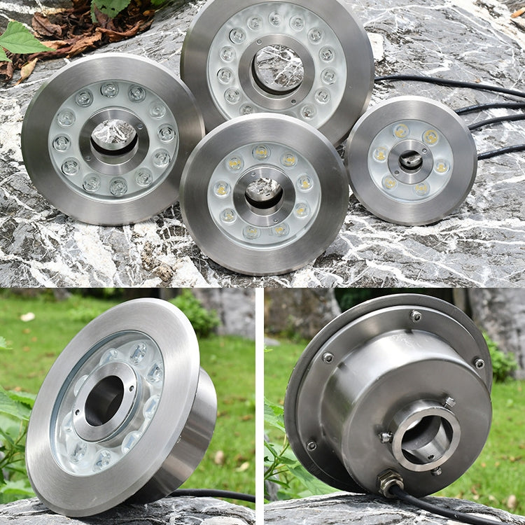 6W Landscape Ring LED Stainless Steel Underwater Fountain Light(White Light) - Underwater Lights by PMC TechLife | Online Shopping South Africa | PMC TechLife | Buy Now Pay Later Mobicred