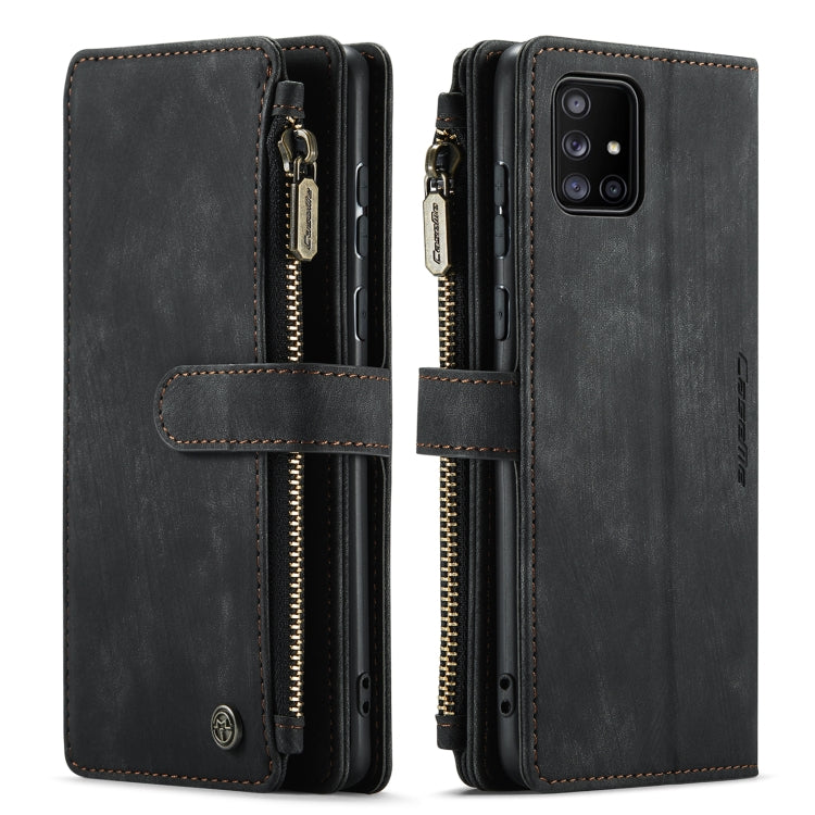 For Samsung Galaxy A71 4G CaseMe-C30 Multifunctional Horizontal Flip PU + TPU Phone Case(Black) - Galaxy Phone Cases by CaseMe | Online Shopping South Africa | PMC Jewellery | Buy Now Pay Later Mobicred