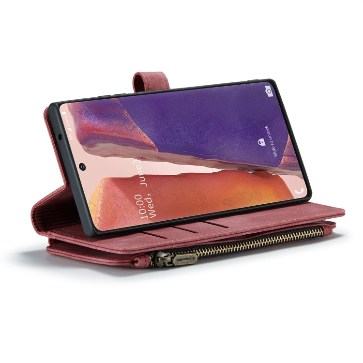 For Samsung Galaxy Note20 CaseMe-C30 Multifunctional Horizontal Flip PU + TPU Phone Case(Red) - free shipping - PMC Jewellery - Order now!