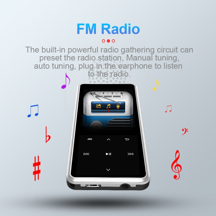 M12 Multifunctional Portable Bluetooth Player, Capacity:4GB(Silver) - free shipping - PMC TechLife - Order now!