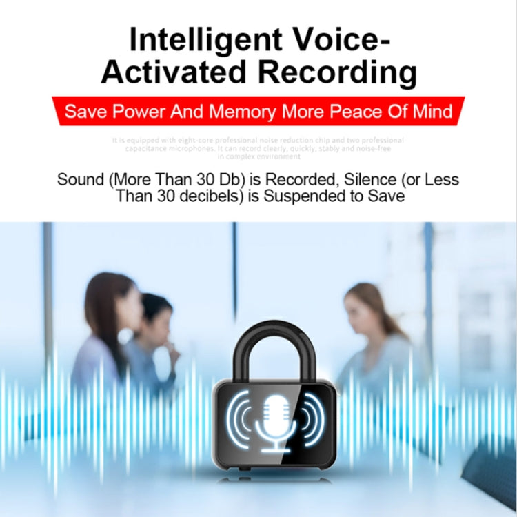Q11 Intelligent HD Noise Reduction Lock Voice Recorder, Capacity:32GB(Black) - Recording Pen by PMC TechLife | Online Shopping South Africa | PMC TechLife | Buy Now Pay Later Mobicred