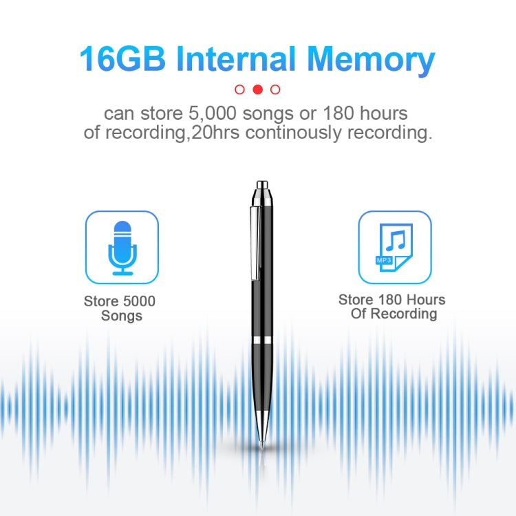 Q90 Intelligent HD Digital Noise Reduction Recording Pen, Capacity:8GB(Black) - Recording Pen by PMC Jewellery | Online Shopping South Africa | PMC Jewellery | Buy Now Pay Later Mobicred