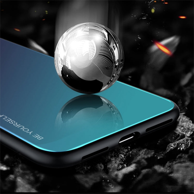 For Xiaomi Redmi Note 5 Pro Gradient Color Glass Case(Purple) - Xiaomi Cases by PMC TechLife | Online Shopping South Africa | PMC TechLife