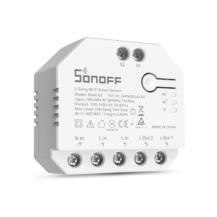 Sonoff DUALR3 Dual Ways Control WiFi Smart Switch Module - free shipping - PMC TechLife - Order now!
