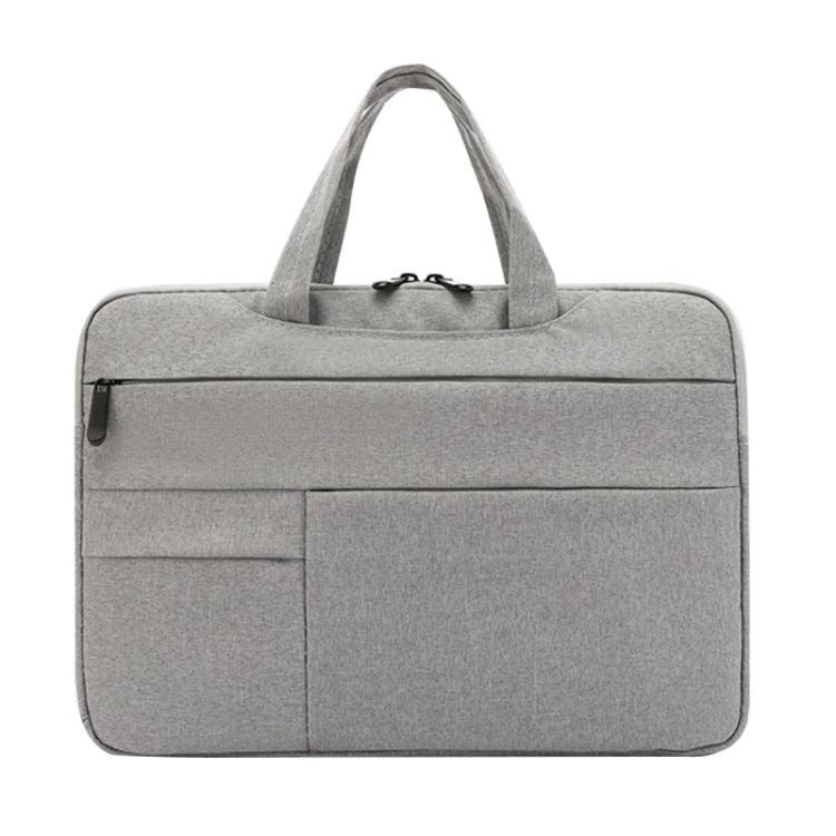 POFOKO C510 Waterproof Oxford Cloth Laptop Handbag For 15.6 inch Laptops(Grey) - Other by POFOKO | Online Shopping South Africa | PMC Jewellery | Buy Now Pay Later Mobicred