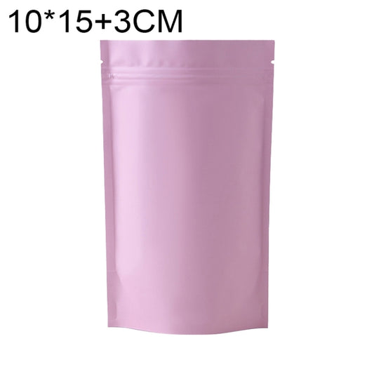 100 PCS/Set Matte Aluminum Foil Snack Stand-up Pouch, Size:10x15+3cm(Pink) - Preservation Supplies by PMC Jewellery | Online Shopping South Africa | PMC Jewellery | Buy Now Pay Later Mobicred