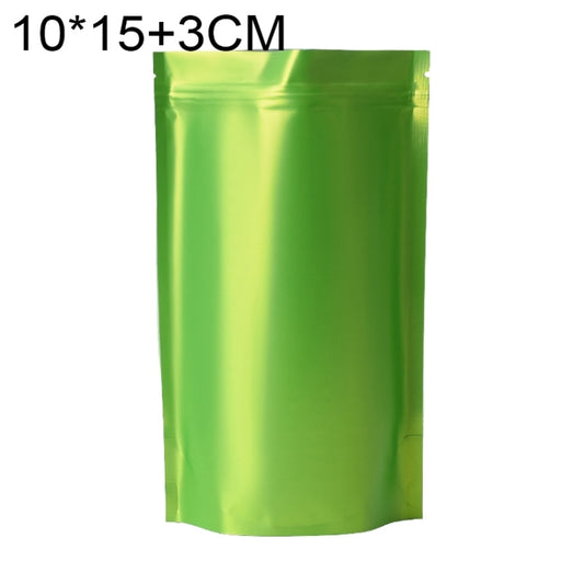 100 PCS/Set Matte Aluminum Foil Snack Stand-up Pouch, Size:10x15+3cm(Green) - Preservation Supplies by PMC Jewellery | Online Shopping South Africa | PMC Jewellery | Buy Now Pay Later Mobicred