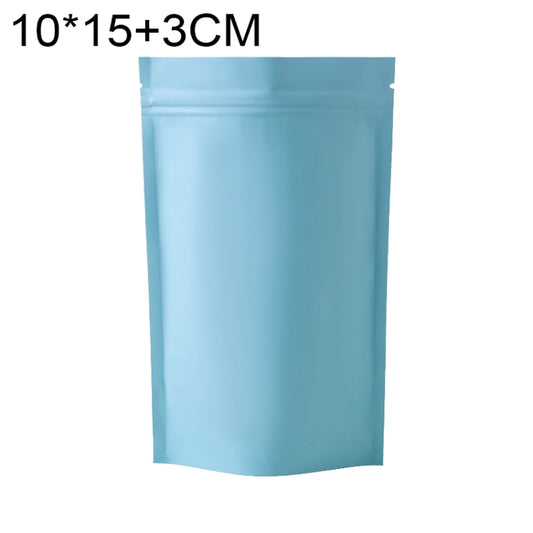 100 PCS/Set Matte Aluminum Foil Snack Stand-up Pouch, Size:10x15+3cm(Sky Blue) - Preservation Supplies by PMC Jewellery | Online Shopping South Africa | PMC Jewellery | Buy Now Pay Later Mobicred