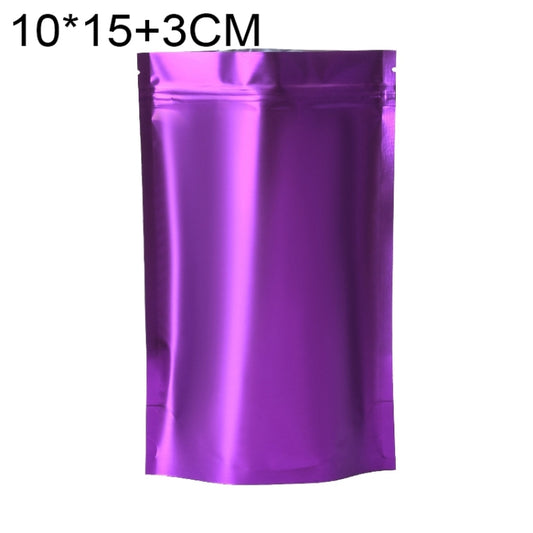 100 PCS/Set Matte Aluminum Foil Snack Stand-up Pouch, Size:10x15+3cm(Purple) - Preservation Supplies by PMC Jewellery | Online Shopping South Africa | PMC Jewellery | Buy Now Pay Later Mobicred