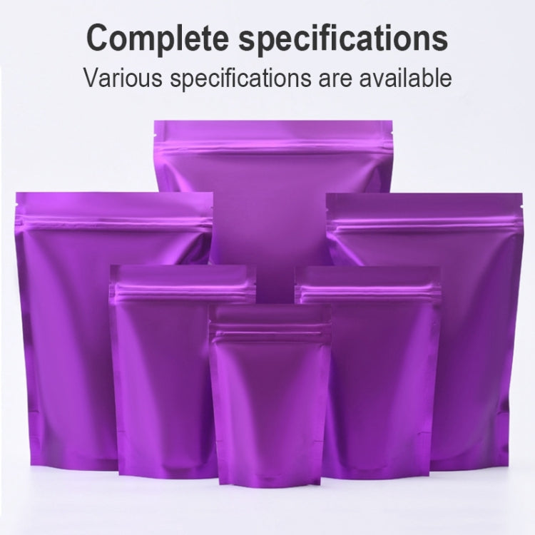 100 PCS/Set Matte Aluminum Foil Snack Stand-up Pouch, Size:12x20+4cm(Sky Blue) - Preservation Supplies by PMC TechLife | Online Shopping South Africa | PMC TechLife | Buy Now Pay Later Mobicred
