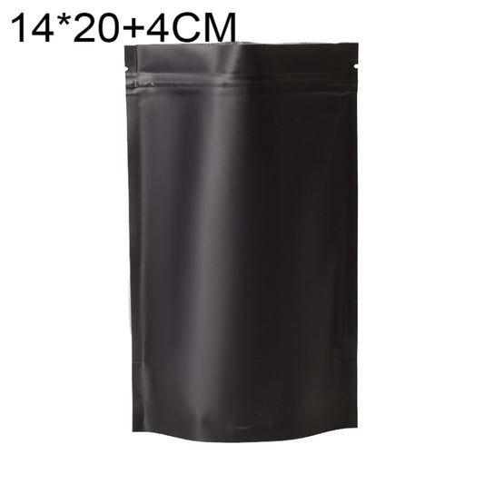 100 PCS/Set Matte Aluminum Foil Snack Stand-up Pouch, Size:14x20+4cm(Black) - Preservation Supplies by PMC Jewellery | Online Shopping South Africa | PMC Jewellery | Buy Now Pay Later Mobicred