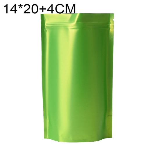 100 PCS/Set Matte Aluminum Foil Snack Stand-up Pouch, Size:14x20+4cm(Green) - Preservation Supplies by PMC Jewellery | Online Shopping South Africa | PMC Jewellery | Buy Now Pay Later Mobicred