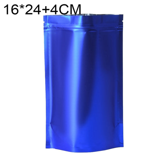 100 PCS/Set Matte Aluminum Foil Snack Stand-up Pouch, Size:16x24+4cm(Blue) - Preservation Supplies by PMC Jewellery | Online Shopping South Africa | PMC Jewellery | Buy Now Pay Later Mobicred