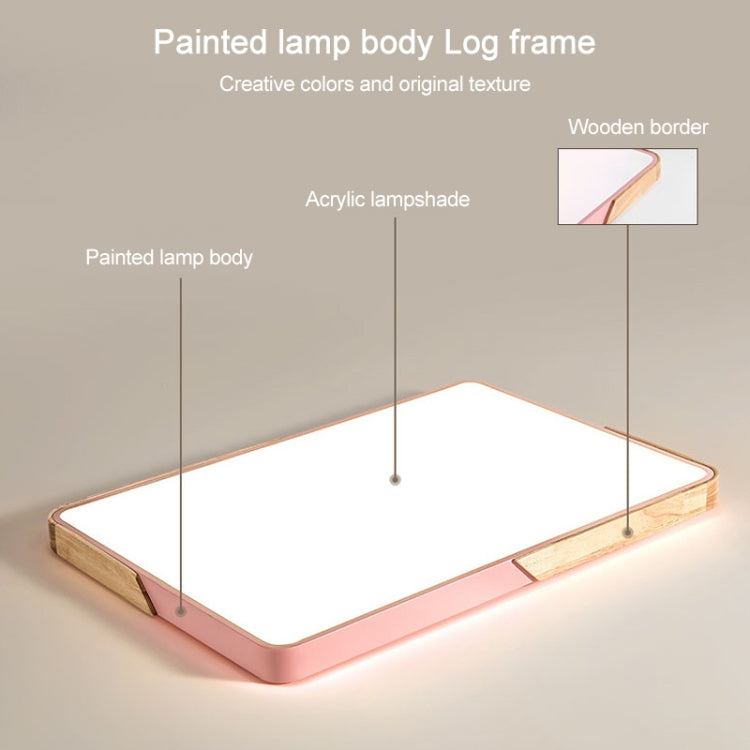 Wood Macaron LED Square Ceiling Lamp, White Light, Size:60cm(White) - Celling Lights & Chandeliers by PMc TechLife | Online Shopping South Africa | PMc TechLife | Buy Now Pay Later Mobicred