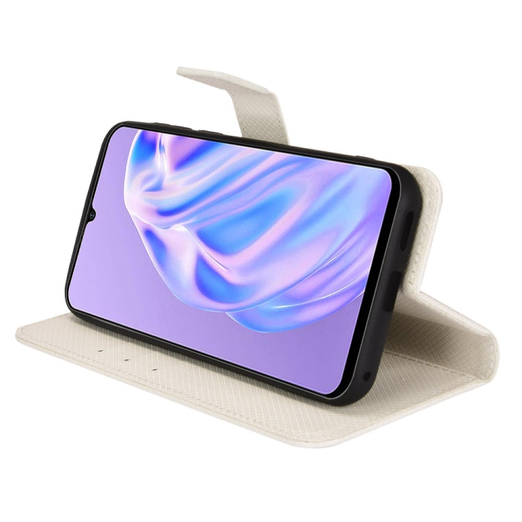 For Ulefone Note 6/ Note 6P Diamond Texture Leather Phone Case(White) - Ulefone Cases by PMC Jewellery | Online Shopping South Africa | PMC Jewellery | Buy Now Pay Later Mobicred