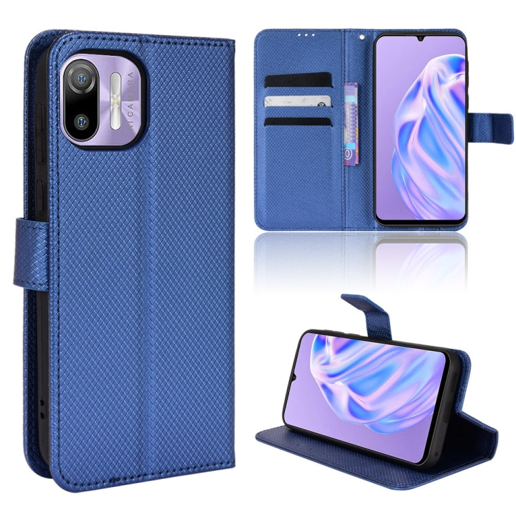 For Ulefone Note 6/ Note 6P Diamond Texture Leather Phone Case(Blue) - Ulefone Cases by PMC Jewellery | Online Shopping South Africa | PMC Jewellery | Buy Now Pay Later Mobicred