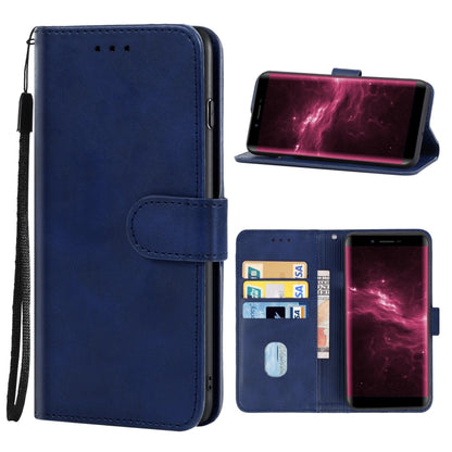 Leather Phone Case For DOOGEE X60L(Blue) - Doogee Cases by PMC Jewellery | Online Shopping South Africa | PMC Jewellery | Buy Now Pay Later Mobicred