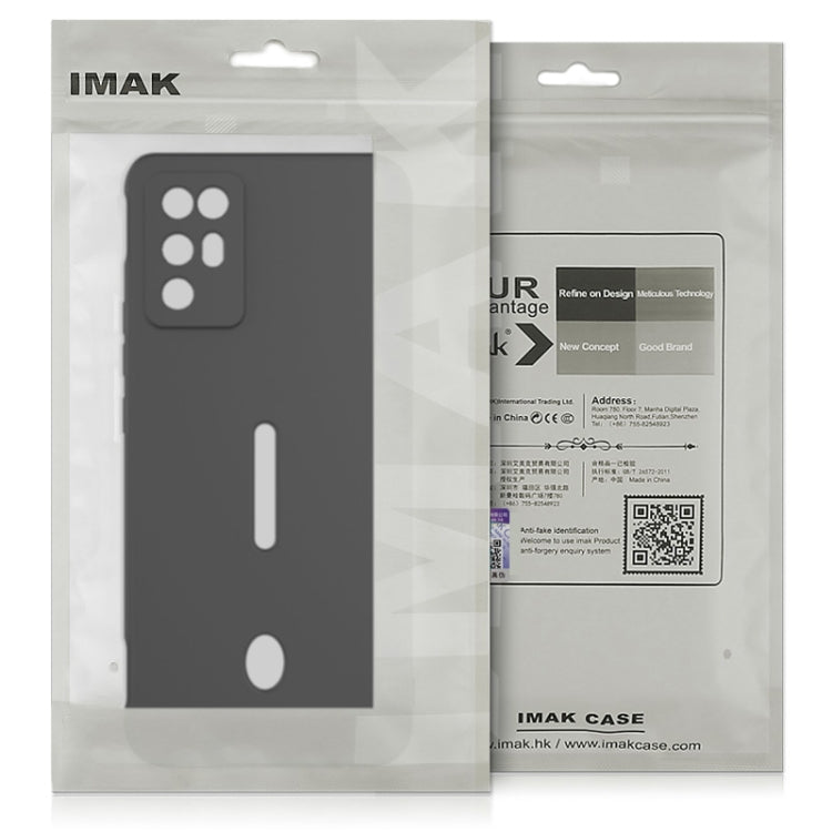 For OPPO Reno7 5G imak UC-4 Series Straight Edge TPU Soft Protective Case(Light Cyan) - OPPO Cases by imak | Online Shopping South Africa | PMC Jewellery | Buy Now Pay Later Mobicred