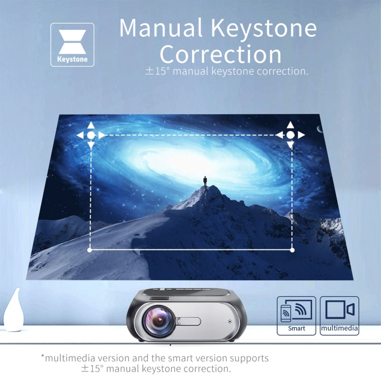T7i 720P 200 ANSI Home Theater LED HD Digital Projector, Basic Version, US Plug(Silver Grey) - LED Projector by PMC TechLife | Online Shopping South Africa | PMC TechLife | Buy Now Pay Later Mobicred