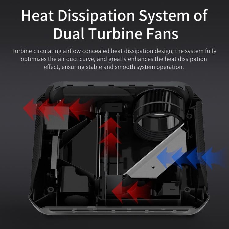 T7i 720P 200 ANSI Home Theater LED HD Digital Projector, Basic Version, EU Plug(Silver Grey) - LED Projector by PMC TechLife | Online Shopping South Africa | PMC TechLife | Buy Now Pay Later Mobicred