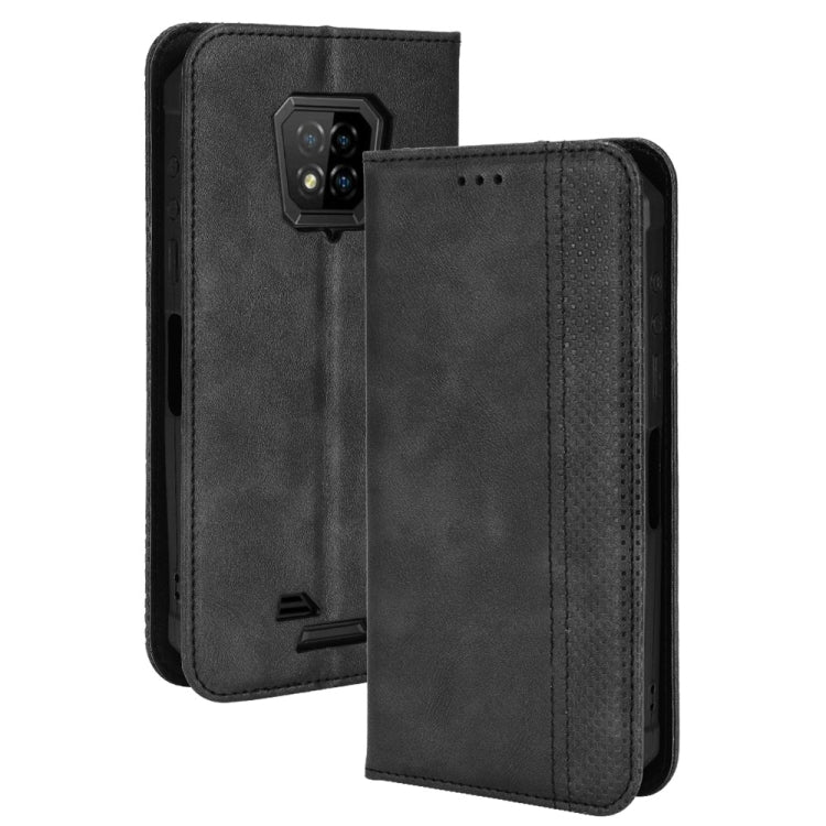 For Ulefone Armor 8 Magnetic Buckle Retro Texture Leather Phone Case(Black) - Ulefone Cases by PMC Jewellery | Online Shopping South Africa | PMC Jewellery | Buy Now Pay Later Mobicred